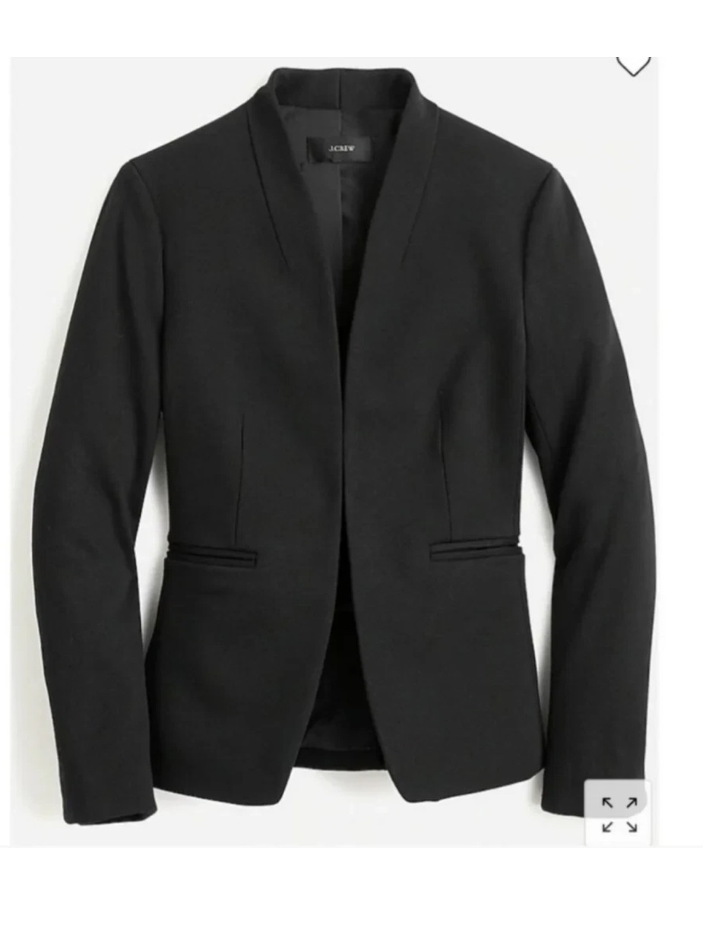 NWT J. Crew Tall Going Out Blazer in Stretch Twill Black Size 16 Tall Jacket